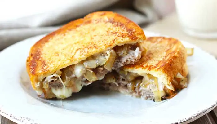 Roast beef grilled cheese