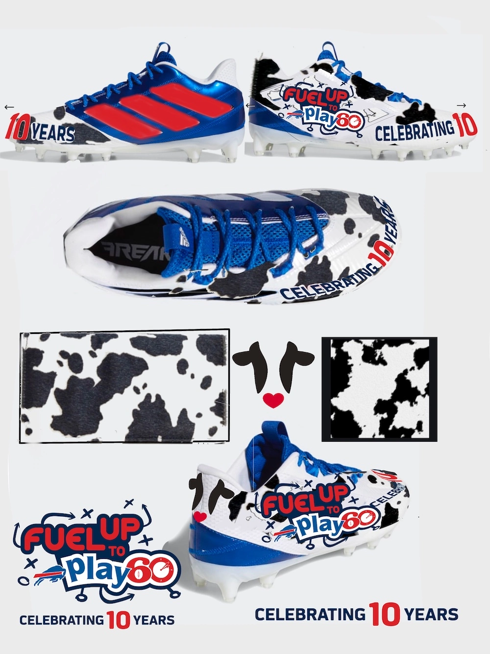 Fuel Up To Play 60 Cleat Design