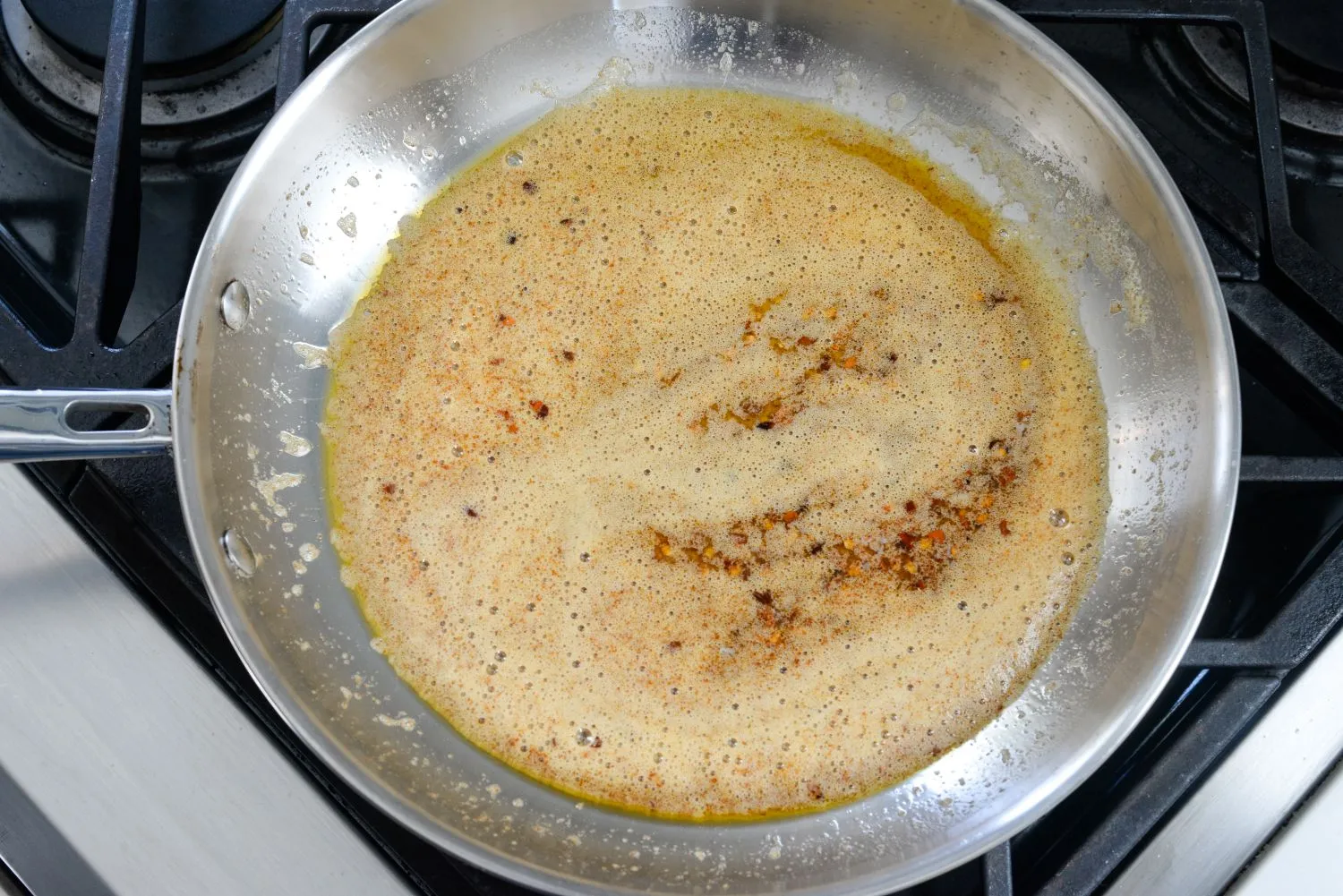 Melted hot honey butter.