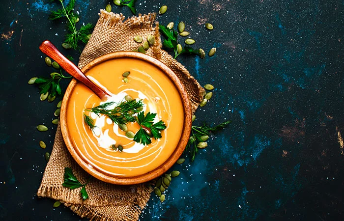 Types of cream - light cream soup